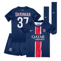 Paris Saint-Germain Milan Skriniar #37 Hjemme Trøje Børn 2024-25 Kortærmet (+ Korte bukser)